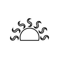 Sun icon design symbol nature. Can be used for web and mobile vector