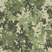Training jungle alongside army identity. Pattern dress under invisible cover. Spot sporting of pixelated tan. vector