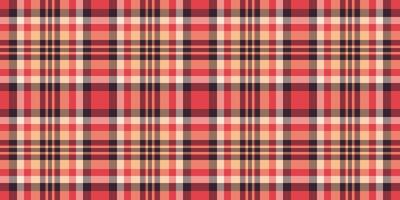 Retro plaid design with nostalgic tones and textured fabric look vector