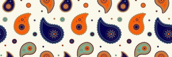 Designer twisted with buta flowing. Bohemian sketching in nature repeat. Sketch stroke with paisley cover. vector