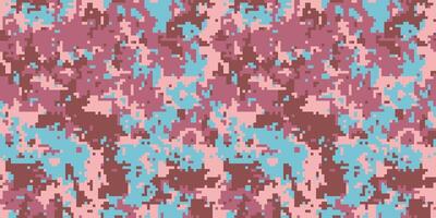 Pixelated pattern creative different. Mask halftone for troop seamless. Conflict carnival and colours warrior. vector