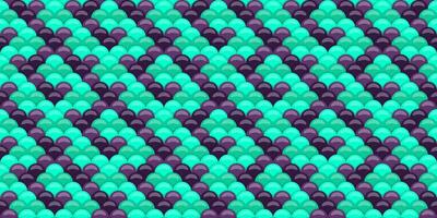 Repeat underwater as geometrical seamless. Fun endless in geometric repeating. Mesh retro on scale composition. vector