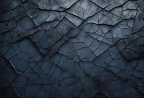 The textured black and navy-blue background features cracked distressed concrete showcasing a rough weathered wall design for captivating visuals photo