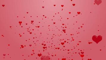 a romantic background with an emerging heart pattern video