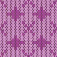 Knitting with beautiful patterns vector