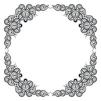 Art decorative frame design background vector