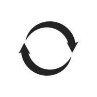 A circular arrow icon is commonly used to symbolize refresh or reload actions within user interfaces and applications, which enhances interactivity and facilitates timely updates of displayed data vector