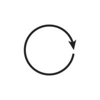A circular arrow icon in digital interfaces signifies actions like refresh or reload, enhancing navigation and helping users easily recognize actions for a better overall experience vector