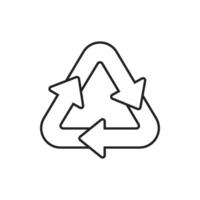 This icon features circular arrows symbolizing refresh actions, ideal for user interfaces, representing recycling, updates, or returns, making it versatile for various applications vector