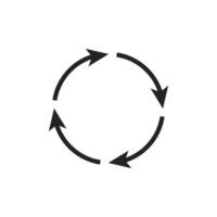 A circular arrow icon that symbolizes and represents refresh or reload functions effectively. It is ideal for use in web and application interfaces to signify the action of updating content and data vector