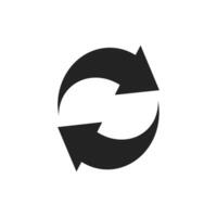 A sleek and modern circular arrow icon, symbolizing refresh, reload, or repeat actions. This design element is ideal for enhancing user interface designs across websites and various applications vector