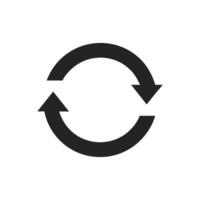 A circular arrow icon, which commonly symbolizes refresh and reload functions, is widely utilized in various digital applications to indicate the action of updating or reloading content effectively vector