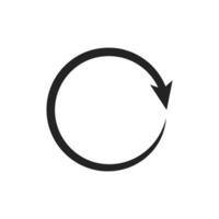 The circular arrow icon signifies refresh functions in digital design, crucial for web and app use. It represents content updates, enhancing user interactions and providing a dynamic experience vector