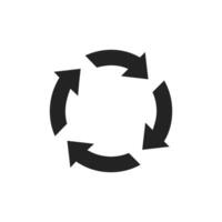 This icon of circular arrows signifies actions like refreshing, reloading, and recycling. Its frequently used in digital interfaces to enhance user interaction and improve navigation vector