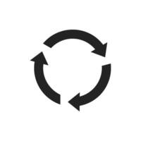 A modern circular arrow icon designed to symbolize refresh or reload actions, perfect for UIUX design and applications to indicate updating processes or refreshing content seamlessly vector