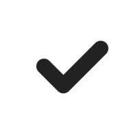 This contemporary checkmark icon serves as a powerful symbol of approval, completion, and positivity. It is perfect for enhancing a wide array of design projects that span multiple industries vector
