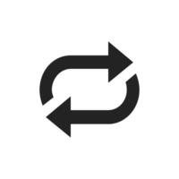 This icon represents refreshing and reloading with a circular arrow design, enhancing UIUX by providing a clean, intuitive interface that users appreciate for smooth interactions vector