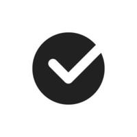 The checkmark icon signifies approval and completion, making it an excellent choice for digital designs and presentations, enhancing communication across various fields effectively vector