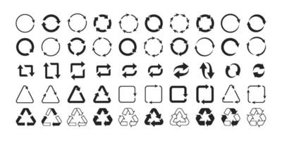 Explore a versatile and wellcrafted set of circular arrow icons specifically designed to represent refresh and reload actions. These icons are ideal for use in both web and mobile applications vector