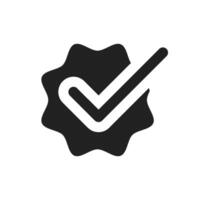 Stylish checkmark silhouette symbolizes approval, validation, and acceptance. Ideal for graphic design projects, it conveys trust, confirmation, and assurance, enhancing visual appeal vector