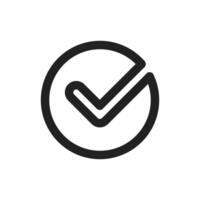 A checkmark icon is a widely recognized symbol of approval and is particularly suited for projects that require a clean, modern look, enhancing both the visual appeal and overall effectiveness vector