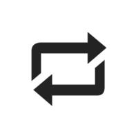 The circular arrow icon effectively represents refresh or reload actions, and it is frequently utilized in various applications to update content or assist users in reverting to a previous state vector
