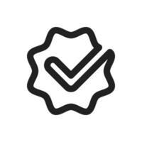 The stylish checkmark icon symbolizes approval, confirmation, or validation in designs and is perfect for various applications, ensuring clarity in communication and aesthetic quality for users vector