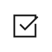 This checkmark icon symbolizes approval and task completion, enhancing user interface and experience designs, and improving visuals in project management apps and creative projects vector