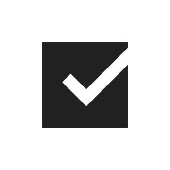 This is a modern checkmark icon that represents approval as well as task completion, making it ideal for various user interfaces and design projects that require user action confirmation vector