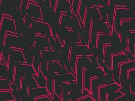 Abstract Geometric Pattern with Red Lines on a Dark Background vector