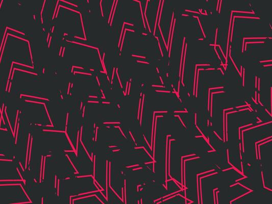 Abstract Geometric Pattern with Red Lines on a Dark Background