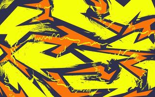 Dynamic Abstract Graffiti Art With Bold Shapes and Energetic Colors vector