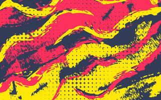 Abstract Colorful Geometric Background With Vibrant Red, Yellow, And Black Patterns vector