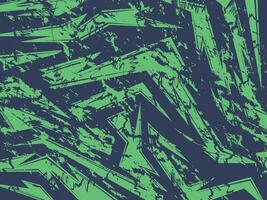 Abstract Green and Black Geometric Pattern with Sharp Angular Details vector