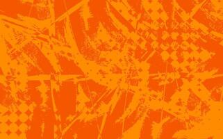 Abstract Orange Pattern with Geometric and Textured Elements vector