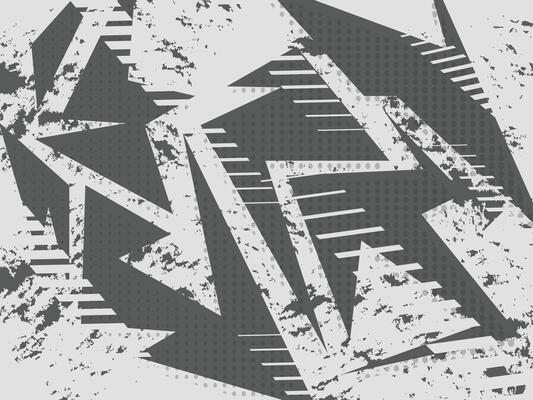 Abstract Geometric Background with Angular Shapes and Subtle Textures in Monochrome