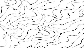 Abstract Halftone Black and White Wavy Lines Textured Background with 3D Illusion and Twisting Movement Effect. Op Art Style. vector