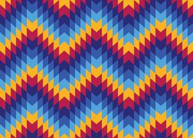 Southwestern Navajo geometric stripes pattern. Colorful Aztec southwest geometric shape seamless pattern rustic bohemian style. vector