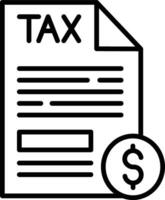 Taxes Illustration Icon vector