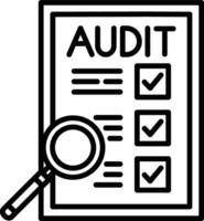Audit Illustration Icon vector