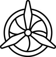Propeller Illustration Icon vector