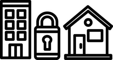 Fixed Asset Illustration Icon vector