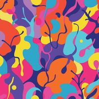 Colorful abstract background with organic shapes and lines creating a lively and dynamic composition vector