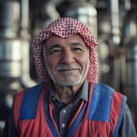 Portrait of a Middle-Aged Middle Eastern Man photo