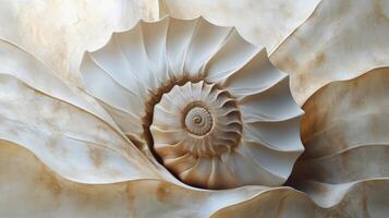 Captivating ammonite marble background showcasing intricate natural formations and patterns of a shell like structure in marble color that enhances its fossilized beauty and historical significance photo