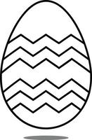 Easter egg isolated on white background vector