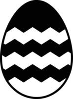 Easter Egg with Zigzag Pattern vector