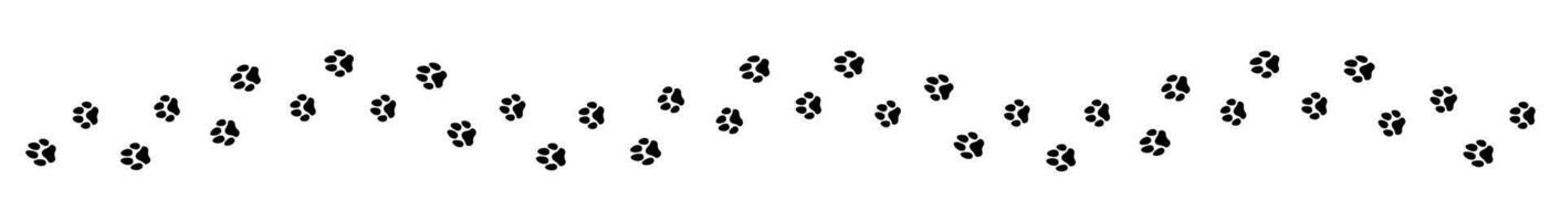 Cat and Dog Paw Prints. Animal Tracks for T Shirts, Patterns, Websites and More. vector