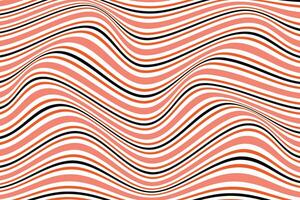 simple abstract tomato orange black color creative wavy distort line pattern wavy lines pattern that can be used as a background or texture vector
