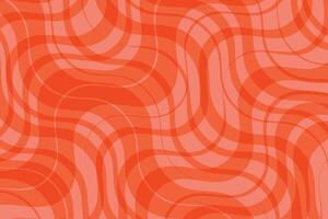 simple abstract tomato color thin to thick check plaid line pattern abstract orange wave pattern vector